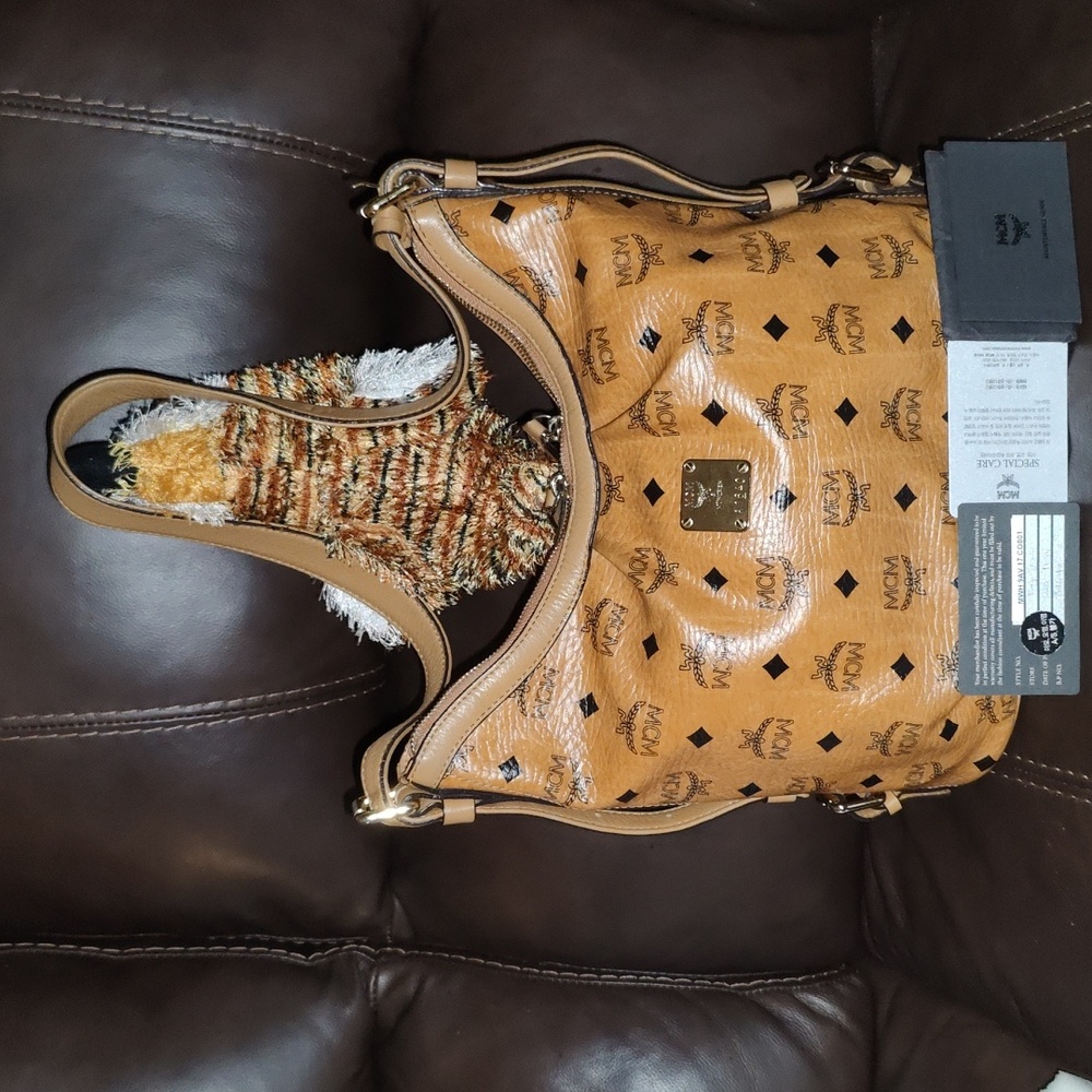 MCM Vesitos Cognac Vesitos Hobo bag